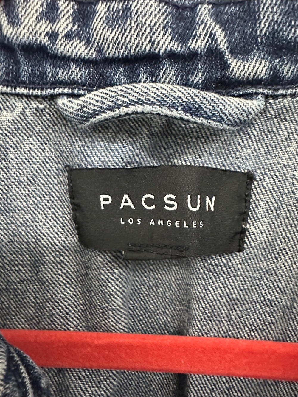 PacSun Distressed Acid-Wash Denim Jacket - Blue - Picture 2 of 7